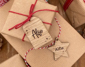 Personalised Christmas Gift Tags | Personalised Present Tags | Gift Tags | Personalised Wooden Gift Tag | Christmas Tags | Holiday Tags