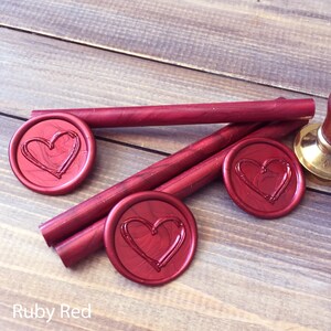 Heart Wax Seal Stamp | Self Adhesive Wax Seal | Wax Seal | Peel n Stick Wax Seal | Wedding Wax Seal | Save The Dates | Leaf Wax Seal