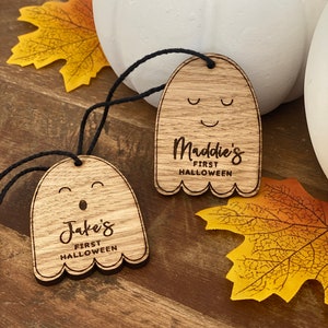 Personalised First Halloween Tags | My first Halloween | Babys First Halloween | Halloween Basket Tag
