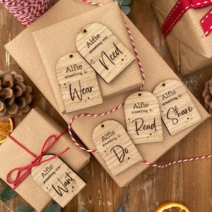 Personalised Want Need Read Wear Gift Tags | Something you Want Need Read Wear Gift Tags | Personalised Christmas Gift Tags | Holiday Tags