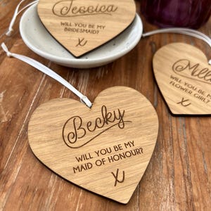Bridesmaid proposal gift | Will you be my Bridesmaid tag | Will you be my Maid of Honour Gift | Wedding proposal Gift | Flower Girl Gift