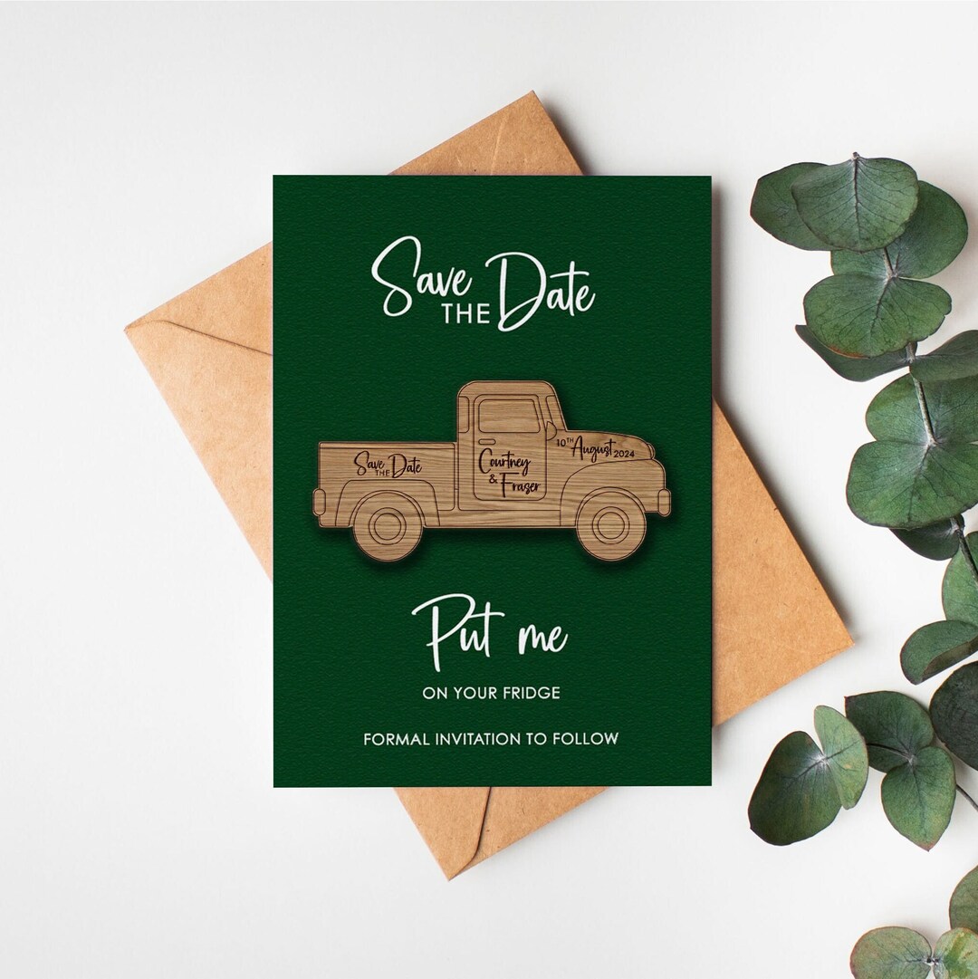 Wooden Save the Date Save the Date Wooden Save Etsy