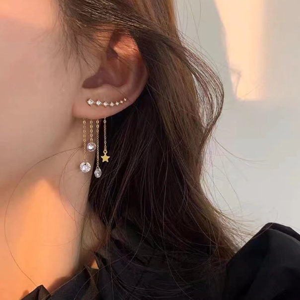 Studded Zircon Sun Flower Stud Earrings Cubic Zirconia Flowers Stud Earrings For Women Party Gifts Studded Zircon Sun Flower Stud Earrings Cubic Zirconia Flowers Stud Earrings For Women Party Gifts
