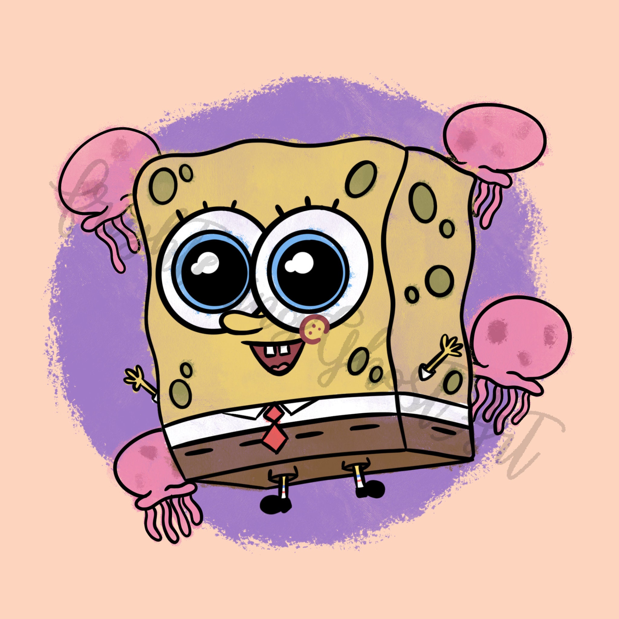 Spongebob SquarePants Multiple Looks Emotions Poster for Sale by