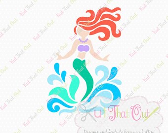 EXCLUSIVE Swirly Mermaid SVG & DXF Font Cut Files