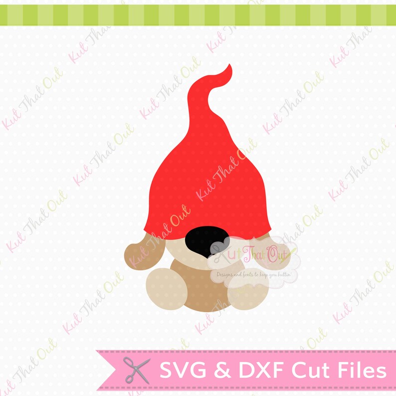 Download Exclusive Gnome Dog SVG & DXF Cut File | Etsy