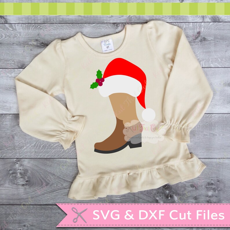 Download Exclusive Western Christmas Set SVG & DXF Cut File | Etsy