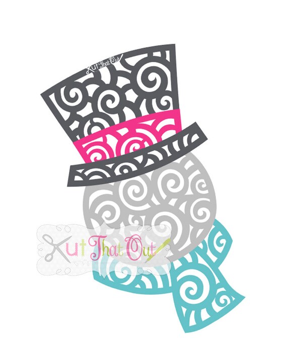Exclusive Swirly Scroll Snowman Svg Dxf File Etsy