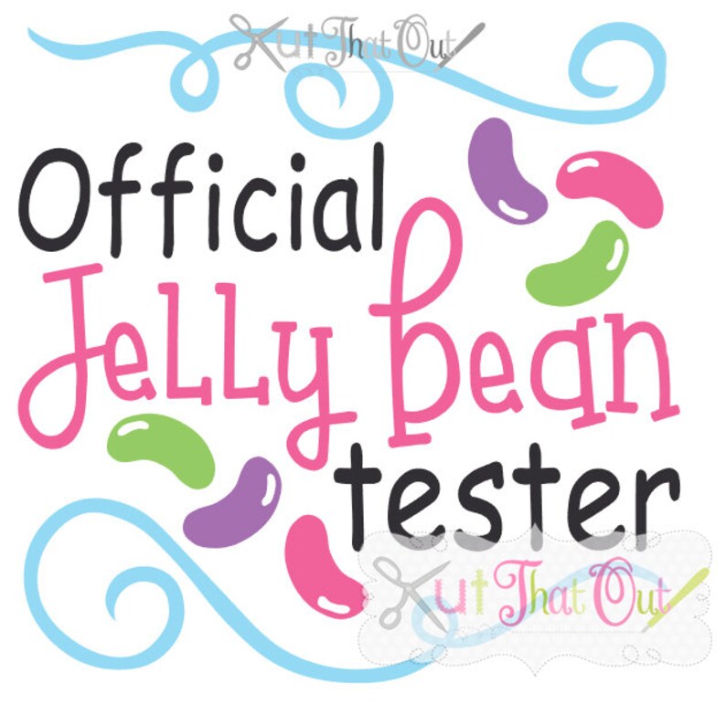 EXCLUSIVE Official Jelly Bean Tester Easter SVG and DXF Cut Etsy