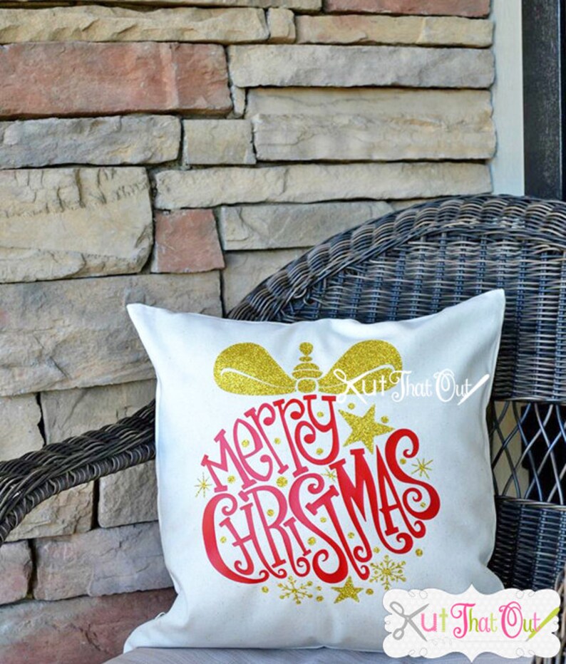 EXCLUSIVE Merry Christmas Ornament SVG and DXF File | Etsy