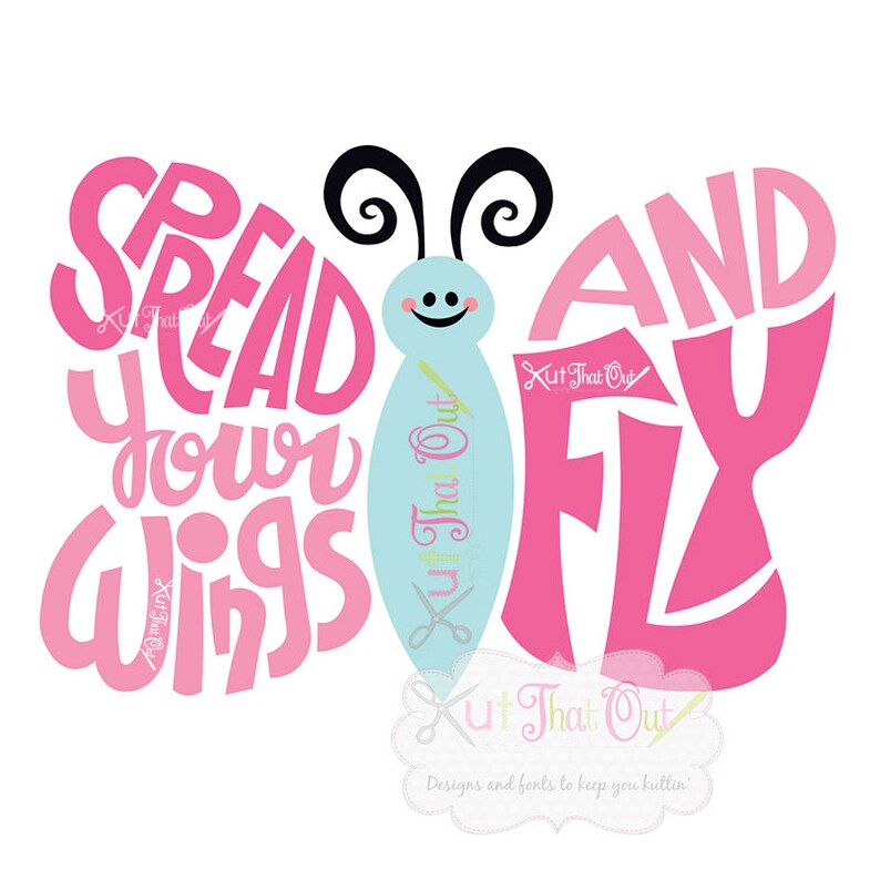 EXCLUSIVE Spread Your Wings and Fly Butterfly SVG and DXF Cut Etsy