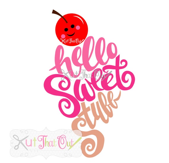 Download EXCLUSIVE Hello Sweet Stuff Ice Cream Cone SVG and DXF ...