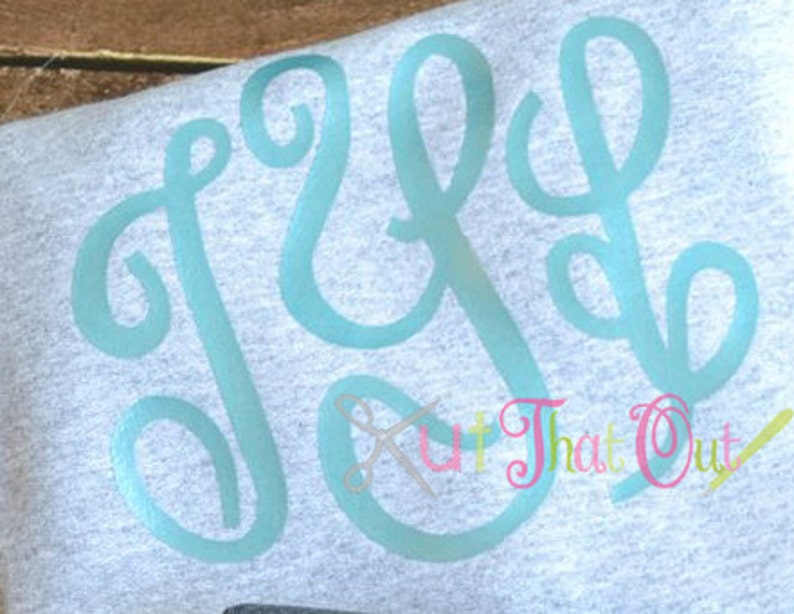 Download Fancy Circle Monogram SVG & DXF Font Cut Files | Etsy