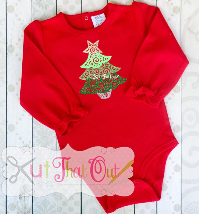 Download EXCLUSIVE Swirl Scroll Christmas Tree SVG and DXF File | Etsy