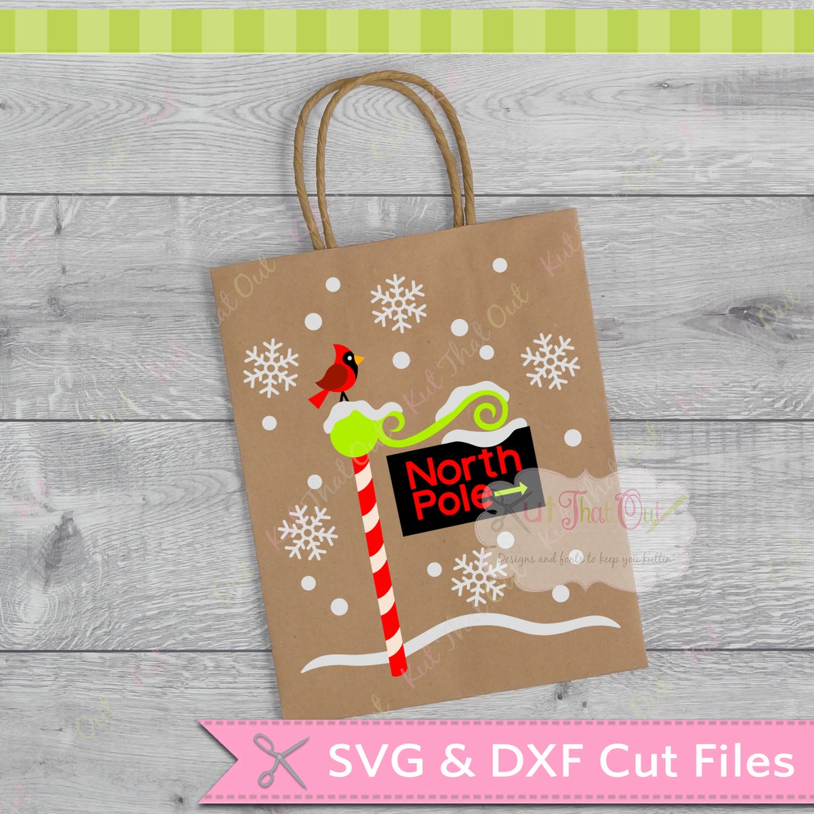 EXCLUSIVE North Pole Sign Design SVG & DXF Cut File | Etsy