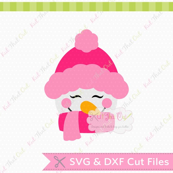 EXCLUSIVE Sweet Snow Girl Face SVG & DXF Cut File Available Etsy
