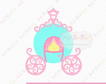 EXCLUSIVE Princess Carriage SVG and DXF File