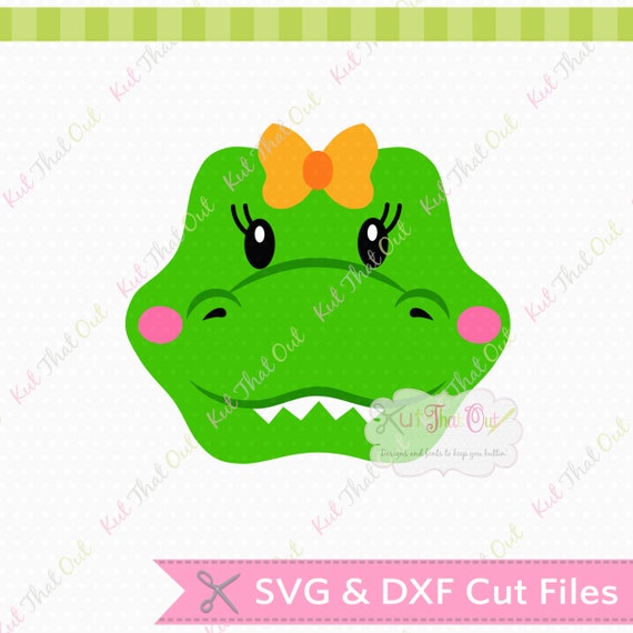 EXCLUSIVE Gator Girl Face Mascot SVG & DXF File Etsy