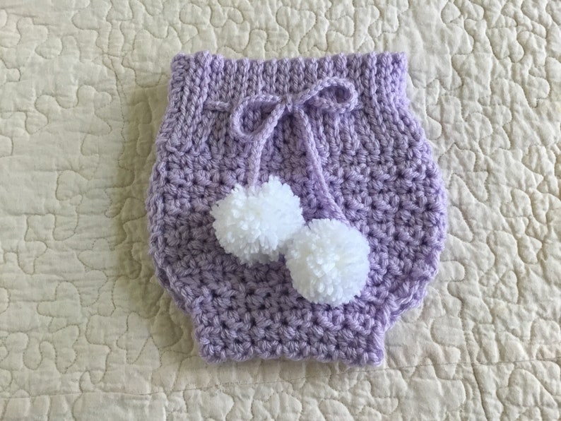 High Waisted Diaper Cover with Poms