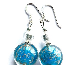 ダイアナ・イングラム ターコイズ ムラーノガラス ミニスフィア