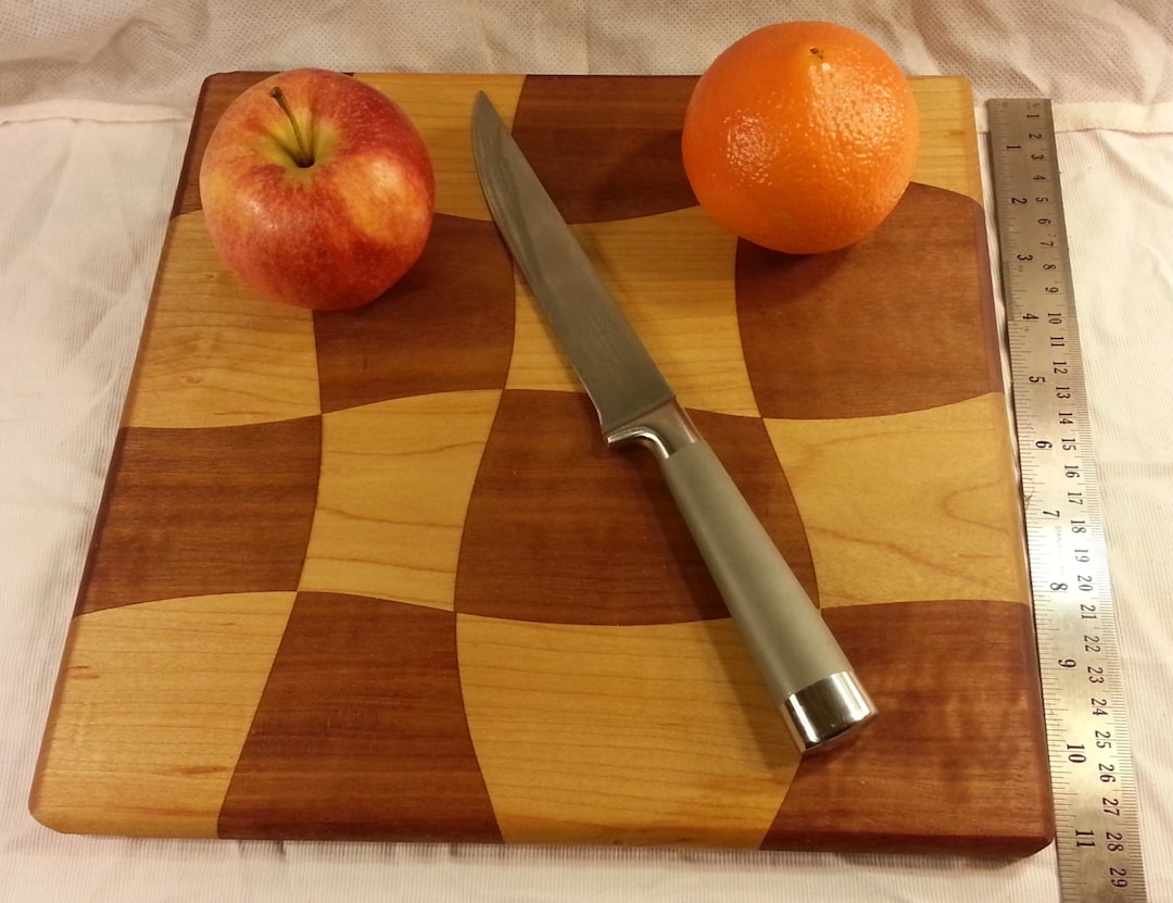 Drunken Cutting Board From Maple and Makore Etsy