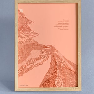 drop, limited edition print, difficult paths, wall art, size A4