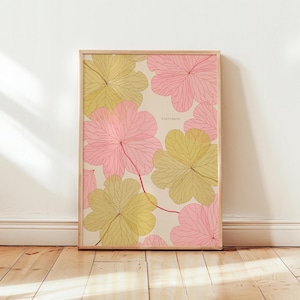 Illustrazione in edizione limitata, illustrazione floreale, FORTUNATE, botanico, petali, stampa in edizione limitata