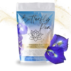 Blue Butterfly Pea Flowers: Natural Herbal Tea (50g)
