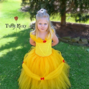 Beauty and the Beast Tutu Dress Belle Inspired Tutu Dress | Etsy