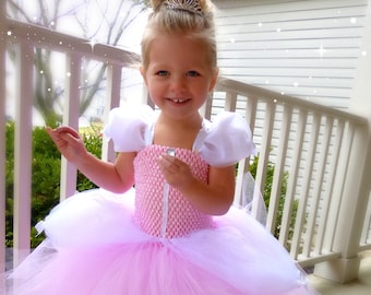 Princess Costume Pink Princess Tutu Dress Cinderella Dress - Etsy