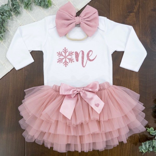 Winter Onederland 1st Birthday Outfit Girl, First Birthday Outfit Girl, Winter Birthday, One Birthday tutu, 1st birthday tutu, long sleeve