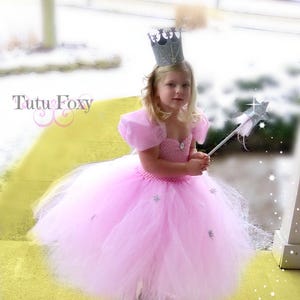 Good Witch Tutu Dress, Girls Halloween Costume, Girls Pink Witch