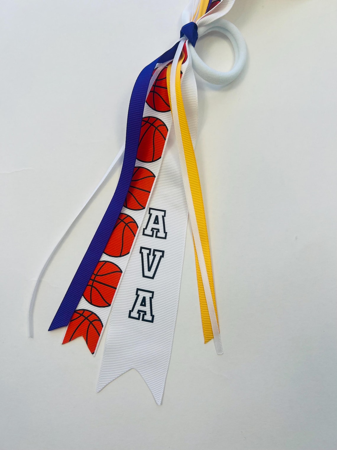 Personalized Basketball Hair Ribbon, Girls Team Bow - Etsy