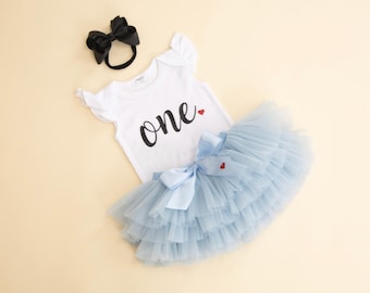 Alice in Onederland 1st Birthday Outfit: Tutu Bloomer Set