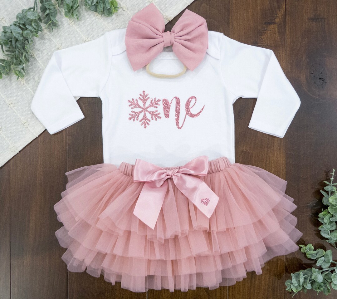 Winter Onederland 1st Birthday Outfit Girl, First Birthday Outfit Girl