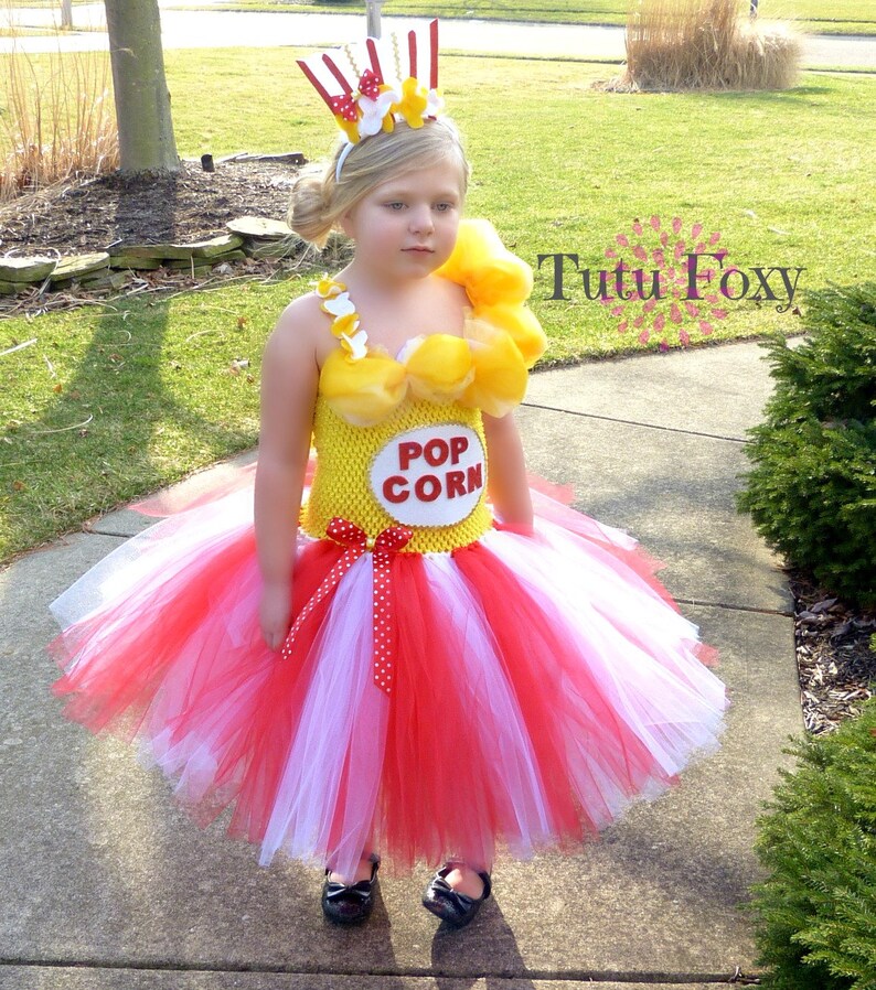 Popcorn Tutu Dress Pop Corn Tutu Dress Circus Birthday Etsy