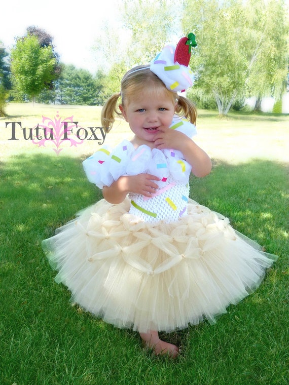 cream tutu dress