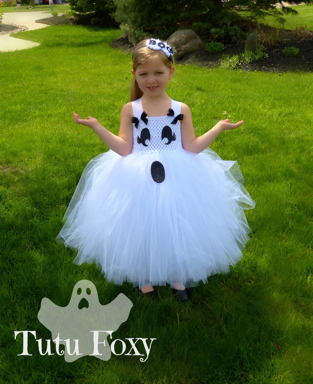 Ghost Tutu Dress Ghost Dress Ghost Costume Ghost Tutu Etsy