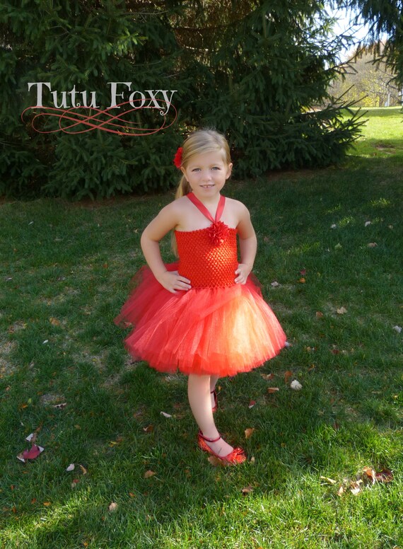 robe tutu rouge fille
