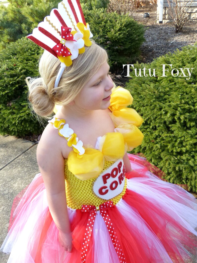 Popcorn Tutu Dress Pop Corn Tutu Dress Circus Birthday Etsy
