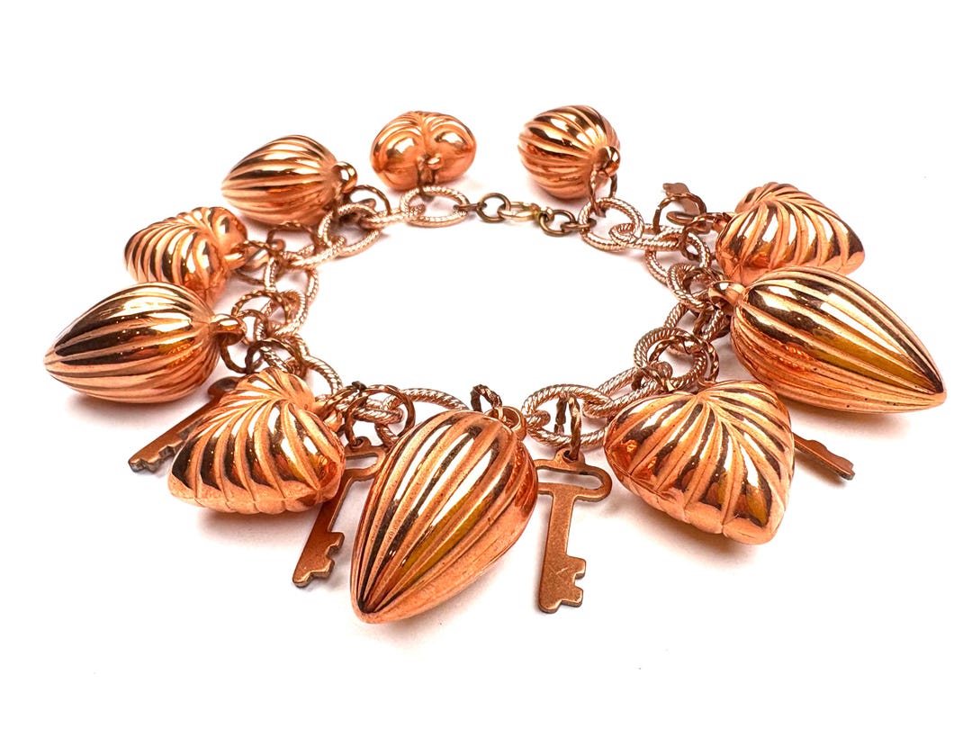 OPEN SESAME Copper Keys Alternate With Large-scale Grooved Vintage ...