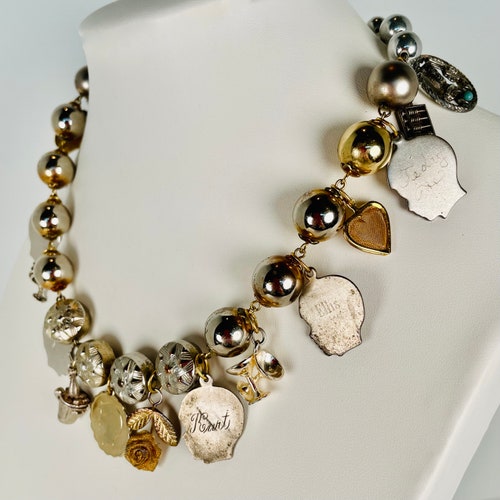 SEVEN BAD DECISIONS Make Light of shops Misguided Romance on This Choker-Length Charm Necklace