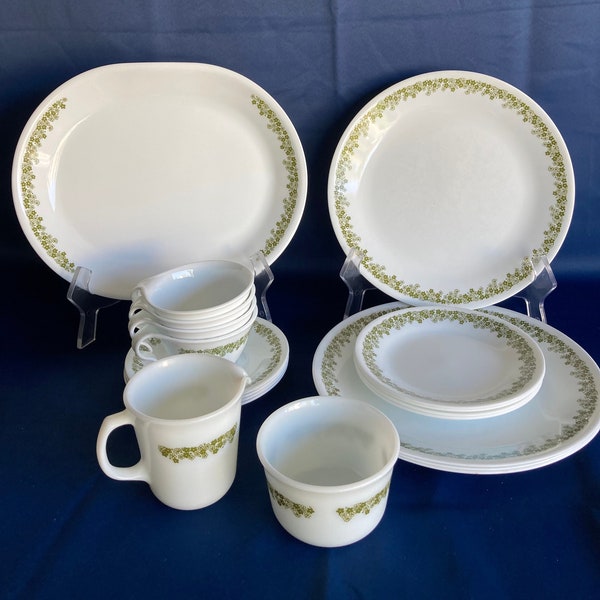 19 Piece Corelle Crazy Daisy Dinnerware Set, Service For 4