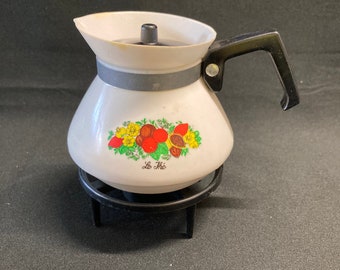 Child's Spice O' Life Plastic Teapot, Lid, and Stand