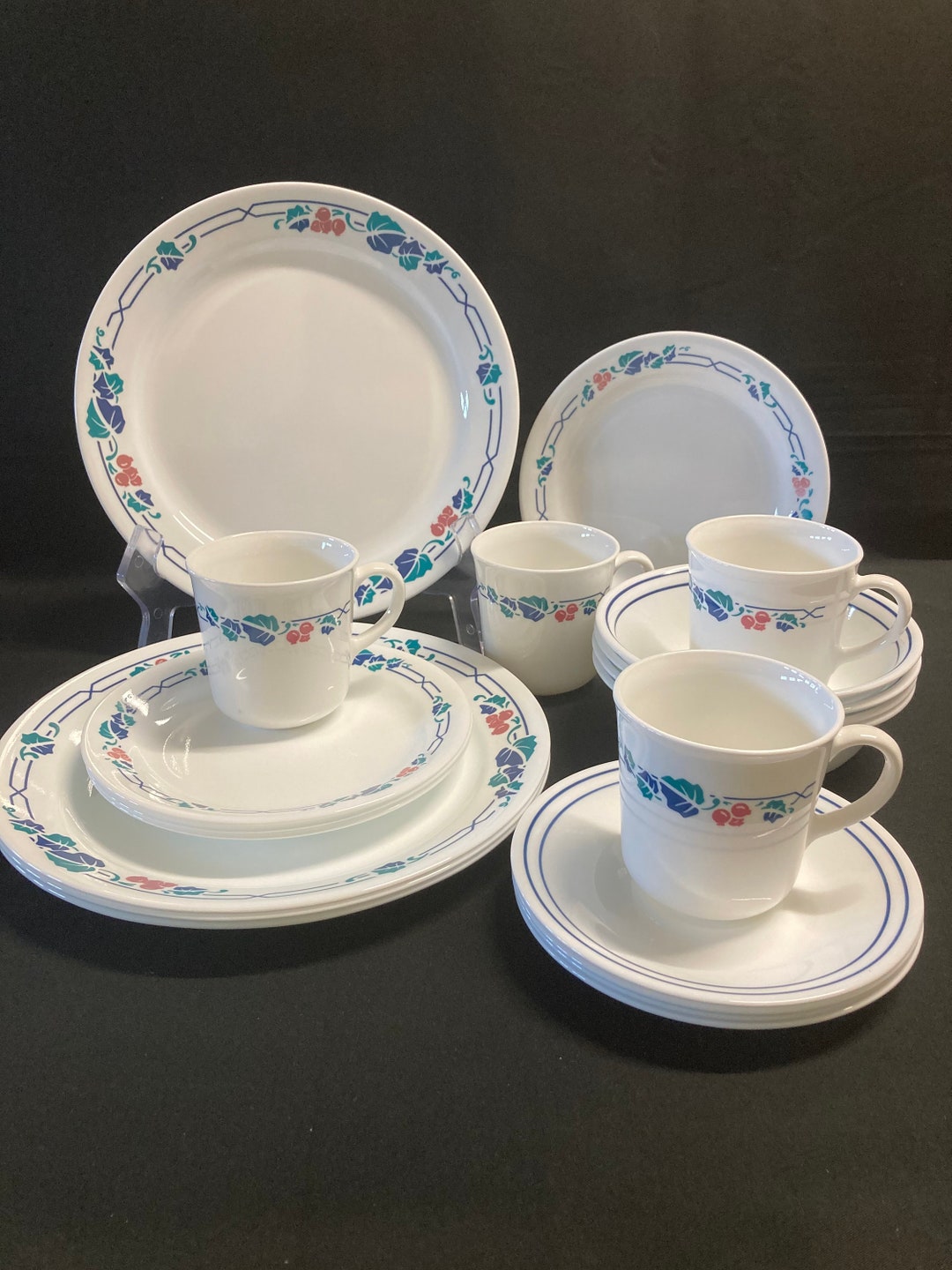 Juego de vajilla Corelle Intrigue de 20 piezas, servicio para