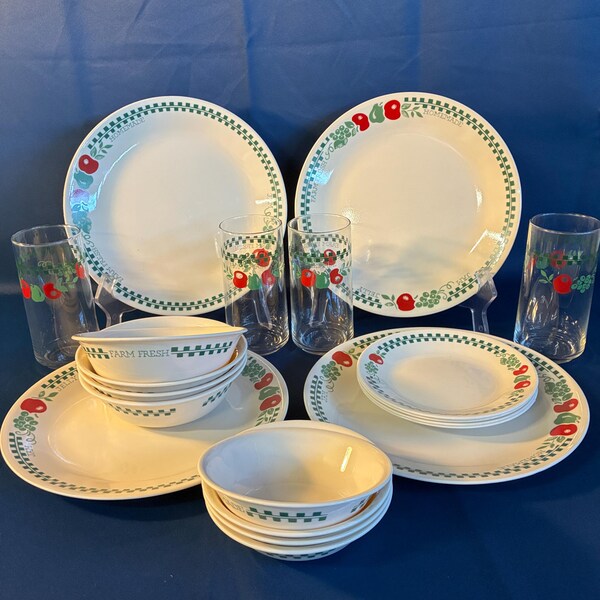 20 Piece Corelle Farm Fresh Dinnerware Set, Service For 4