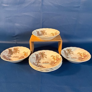 6 Johnson Brothers The Old Mill Berry Bowls