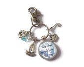 Moana gift, come what may I know the way, 20mm glass cabochon, bag clip keyring, princess party gift, xmas stocking gift, moana necklace