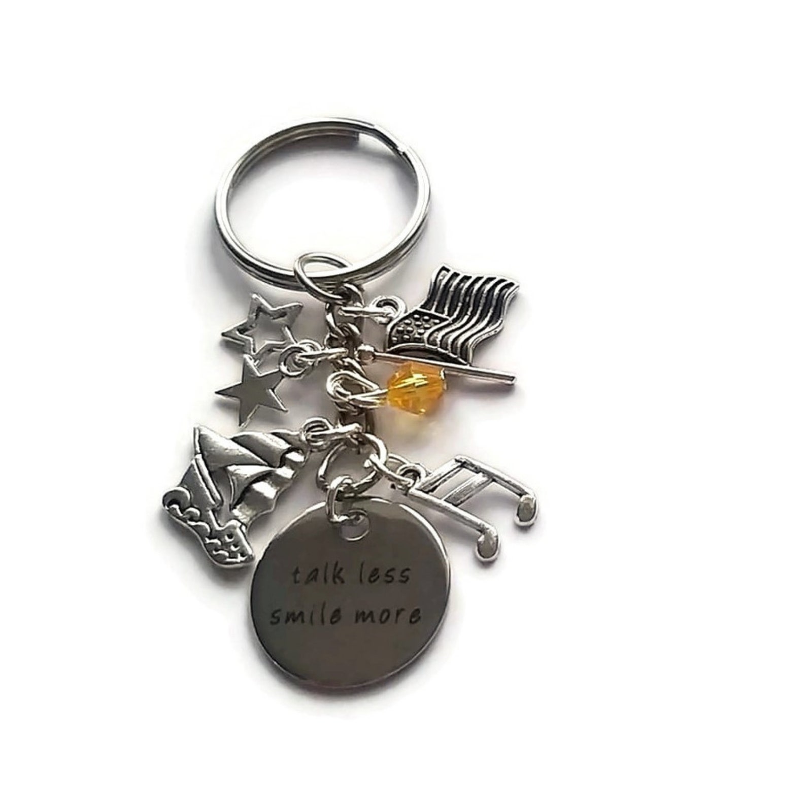 Hamilton gift hamilton keyring hamilton keyring talk less Etsy