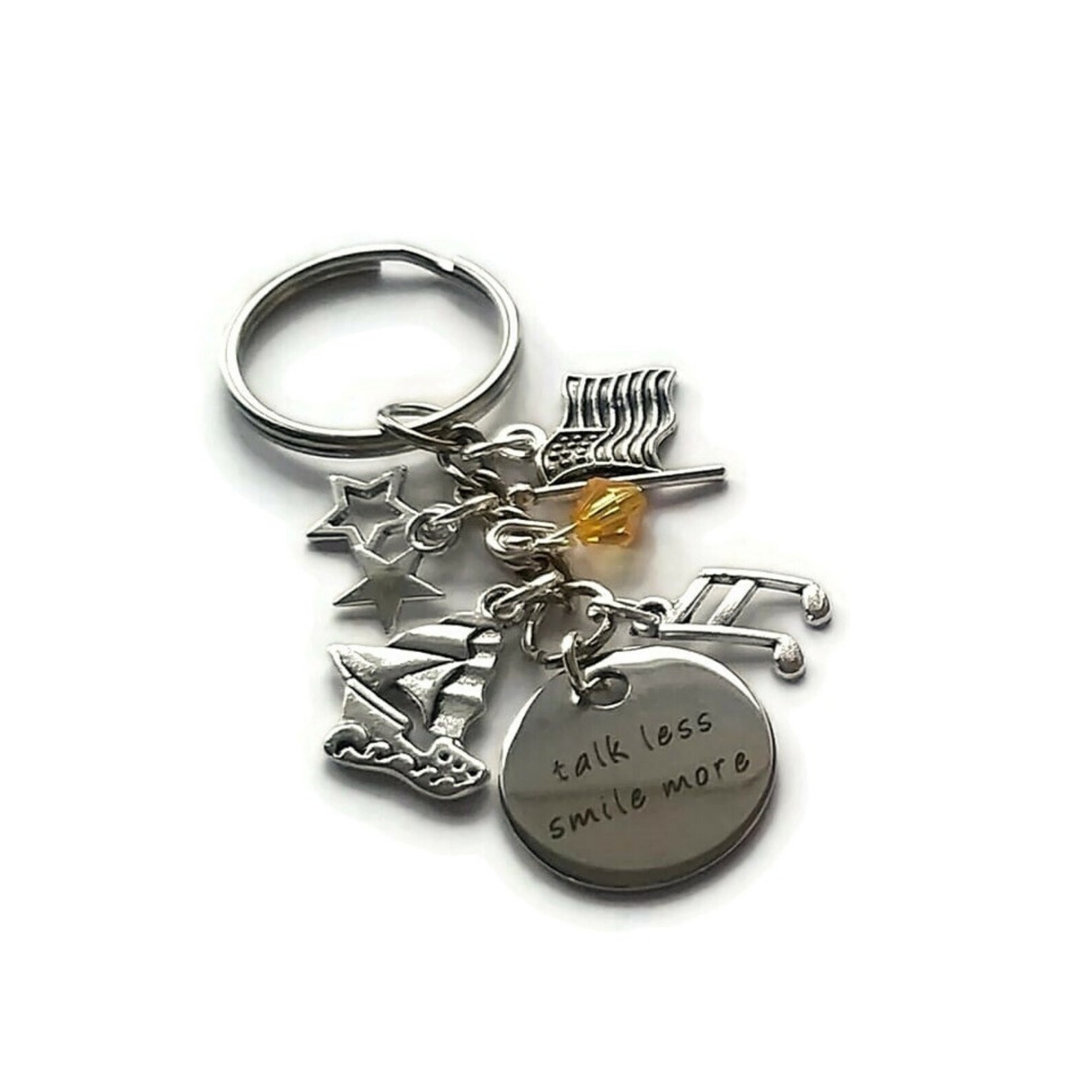 Hamilton gift hamilton keyring hamilton keyring talk less Etsy